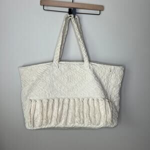 Amuse Society‎ Desert Dreams Weekender Tote Bag Large Boho Cream Colored Carryon